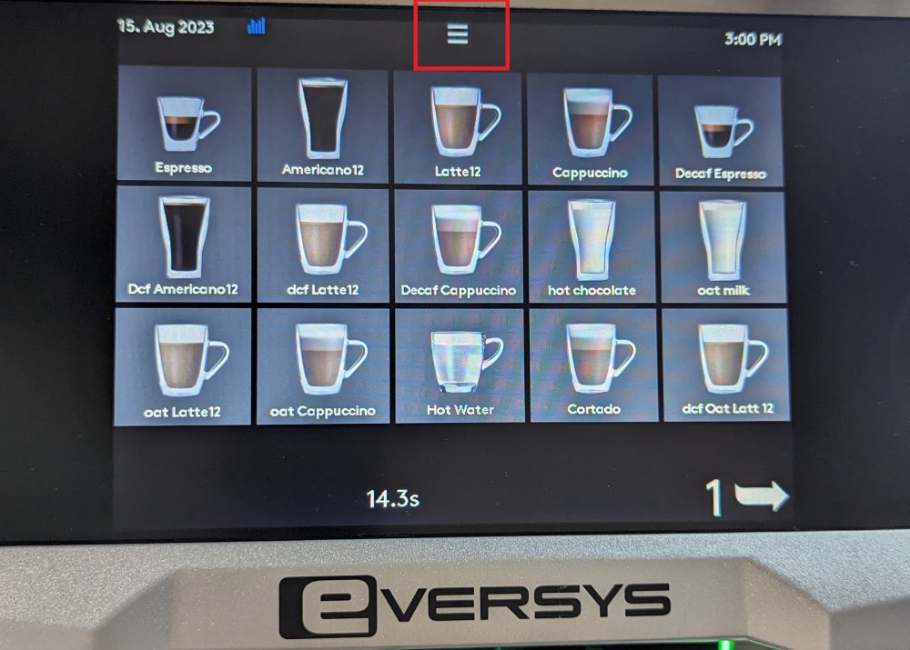 How to clean the Eversys machine